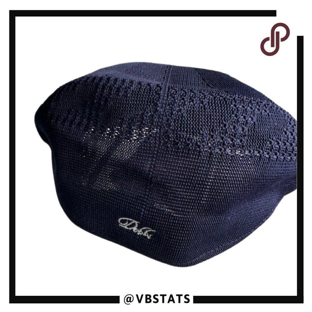 Dobbs Deep Navy Blue Newsboy Hat in‎ Size Medium
